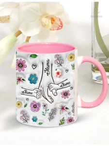 Mug avec prénom d'enfant, idéal pour maman
