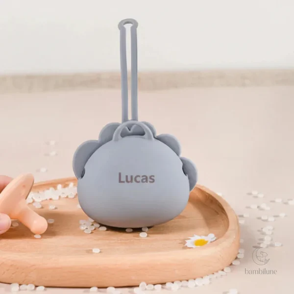 Porte-tétine gravé, cadeau idéal pour bébé