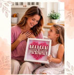 Cadeau personnalisé : élégante boîte à roses en ombre
