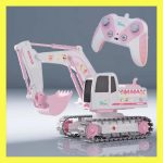Pink Power Digger - Excavatrice télécommandée pour filles
