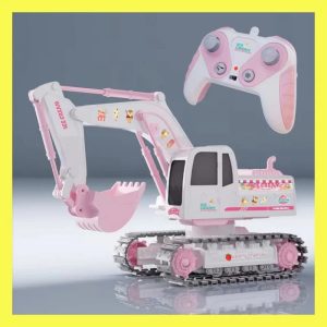 Pink Power Digger - Excavatrice télécommandée pour filles