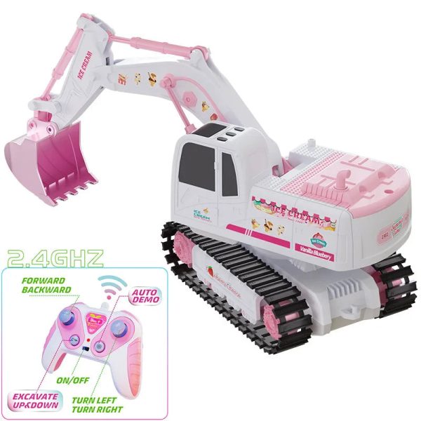 Jouet d'excavation pour filles - Pink Power Digger