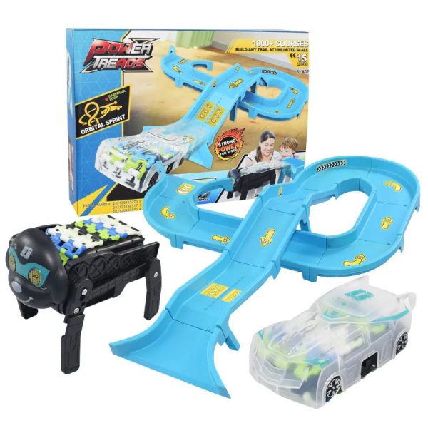Piste de voiture robot avec chien pour des courses amusantes
