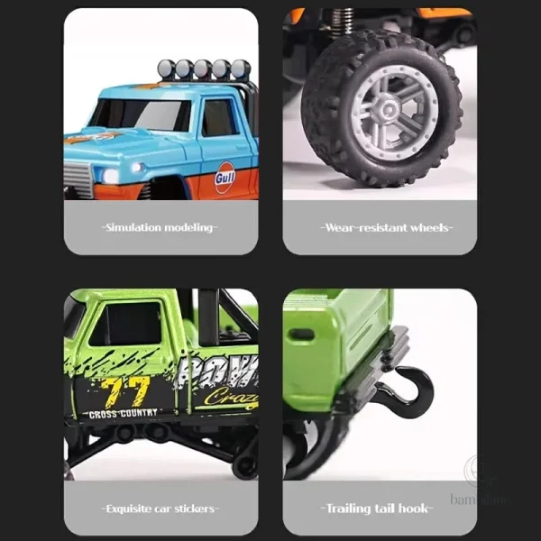Miniature de camion de course pour les tout-petits