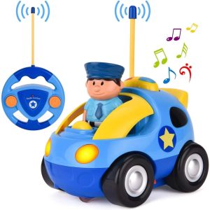 Voiture de police jouet pour enfants de 2 à 3 ans