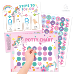 Apprentissage de la propreté avec stickers engageants