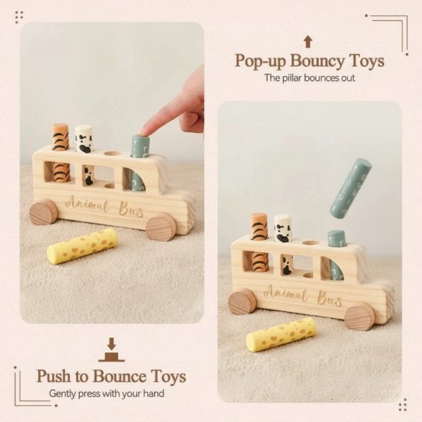 Jouet éducatif en bois pour enfants de 1 à 2 ans
