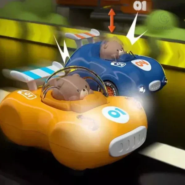 Voiture-jouet pour courses amusantes et colorées