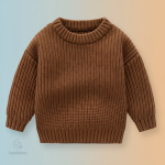 Vêtement pour enfants, pull tricoté solide et stylé