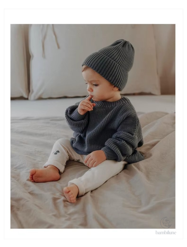 Pull enfant classique, tricot confortable pour l'hiver