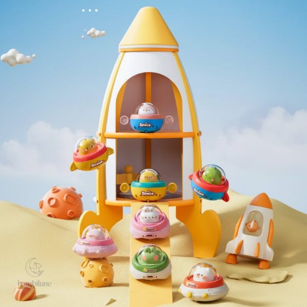 Push and Go UFO Toy – Jouet pour motricité