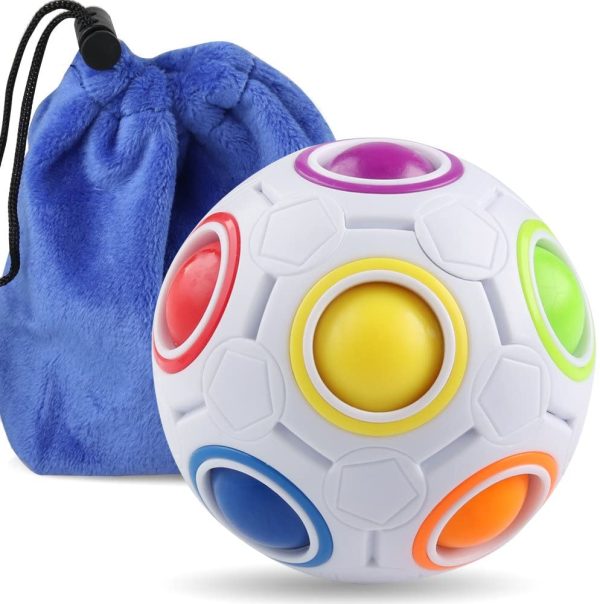 Jouet anti-stress coloré en forme de balle pour les tout-petits