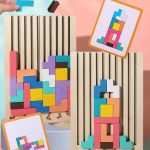 Puzzle en bois adapté aux enfants de 3 à 4 ans