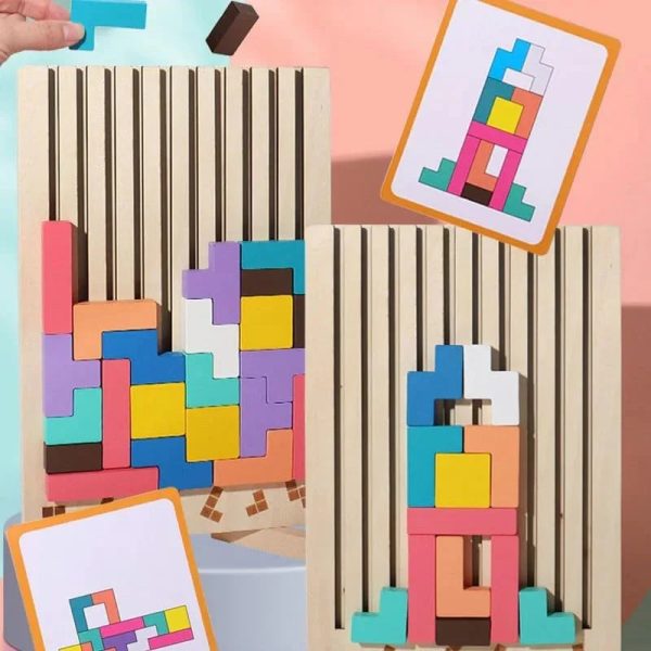 Puzzle en bois adapté aux enfants de 3 à 4 ans