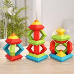Pyramid Stacking Blocks – Jeu de blocs à empiler pour enfants