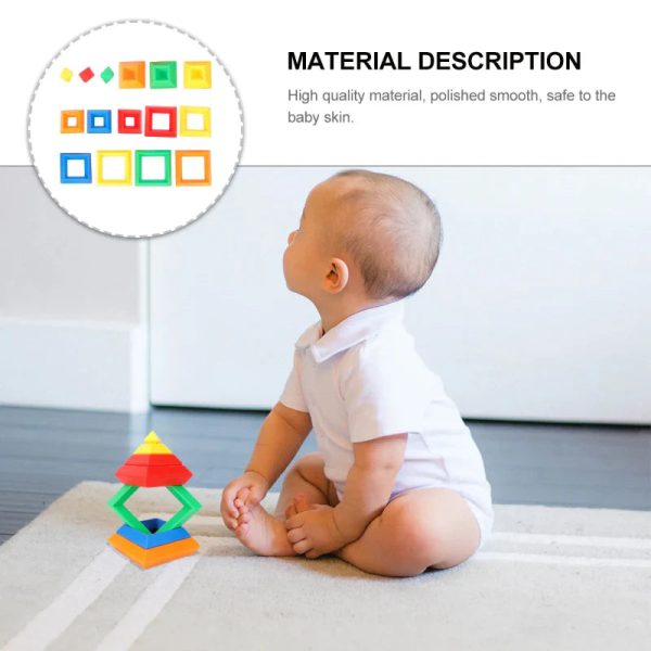 Activité de motricité avec blocs à empiler pour les tout-petits