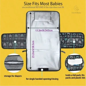 Tapis à langer portable QuickChange – Idéal pour les déplacements