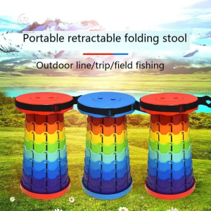 Tabouret pliant coloré QuickSit, idéal pour un usage intérieur et extérieur