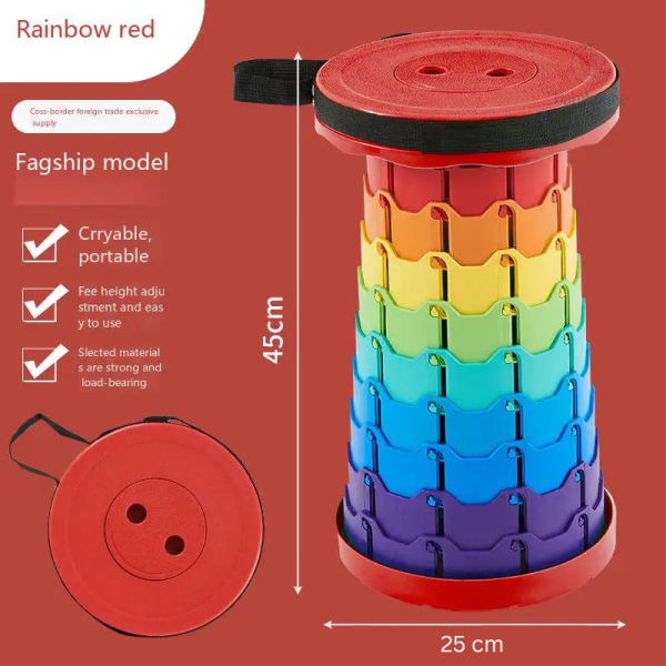 Tabouret pliant QuickSit, solution de siège rapide et décoratif