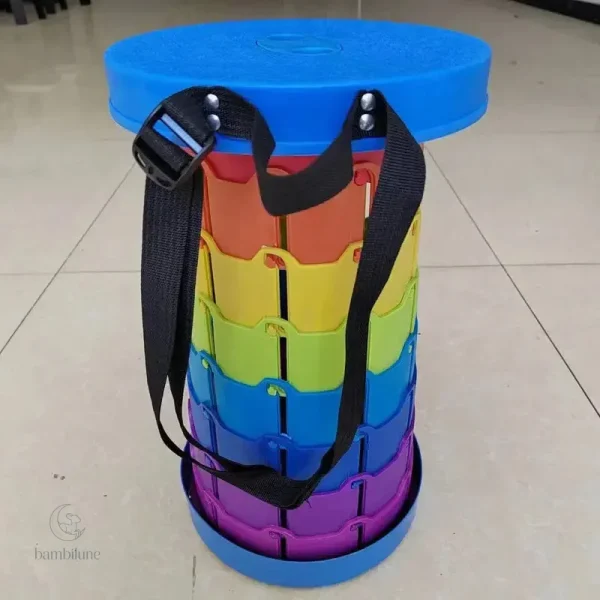 QuickSit, tabouret robuste et pliable, parfait pour les activités en plein air
