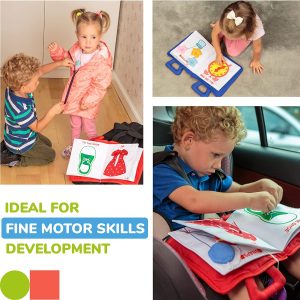 Activités ludiques pour enfants de 2 à 3 ans dans un Quiet Book