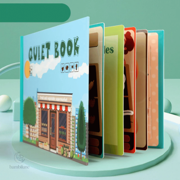 Livre éducatif pour la manipulation et le jeu