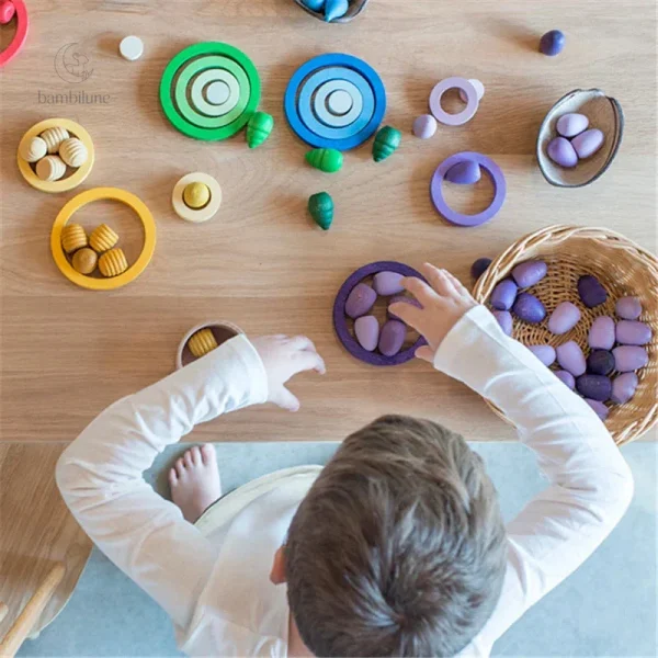 Coloriage créatif en bois adapté aux tout-petits
