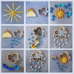 Activité artistique en bois pour les petits enfants