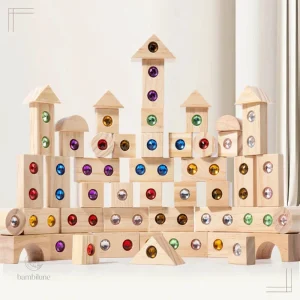 Jeu de blocs colorés pour les tout-petits de 3 à 4 ans