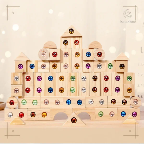 Blocs Rainbow Gem pour l'apprentissage ludique