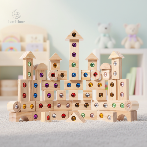 Jouets en bois Rainbow Gem pour les petits explorateurs
