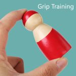 Activité de tri créative avec pièces en bois colorées