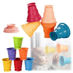 Jeu d'empilage arc-en-ciel - Rainbow Stacker Cups