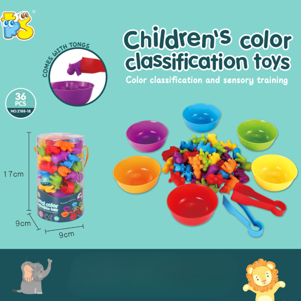 Oursons arc-en-ciel éducatifs pour enfants de 3 à 4 ans - vue 2