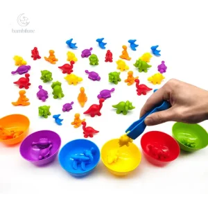 Jouet éducatif en forme d'ourson coloré pour la comptabilité