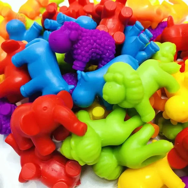 Jouets créatifs arc-en-ciel pour développer l'imagination des enfants