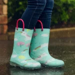 Bottes imperméables avec imprimé coloré pour petits