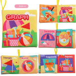 Livre de tissu avec éléments sonores pour bébés