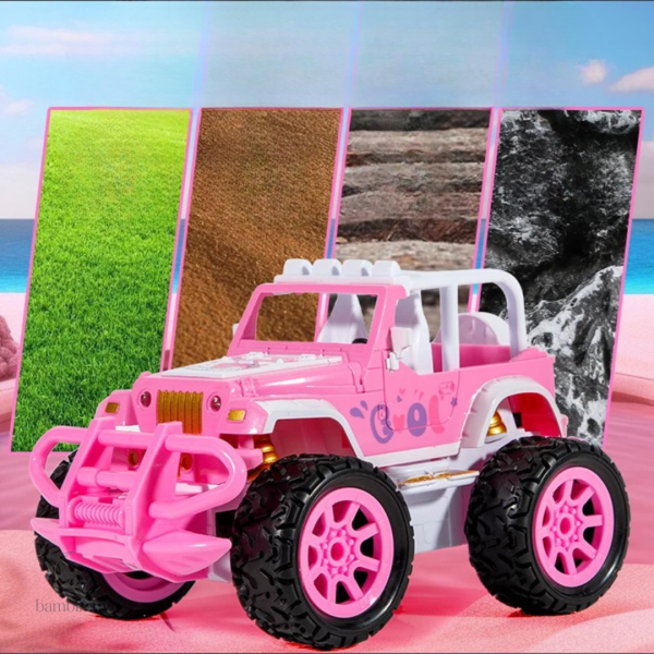 Jouet RC rose, parfait pour les courses en extérieur