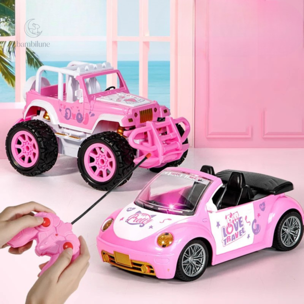 Voiture RC rose, idéale pour le jeu et l'exploration