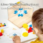Blocs de puzzle éducatifs avec miroir pour le développement