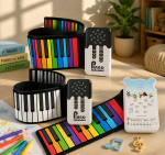 Piano pliable créatif pour enfants de 3 à 4 ans