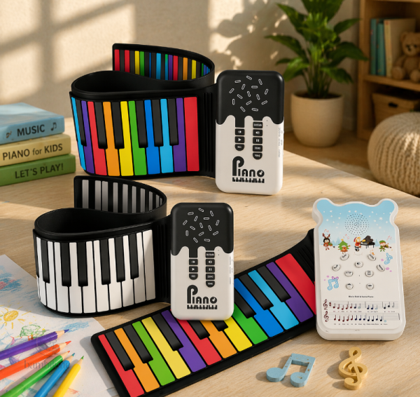 Piano pliable créatif pour enfants de 3 à 4 ans