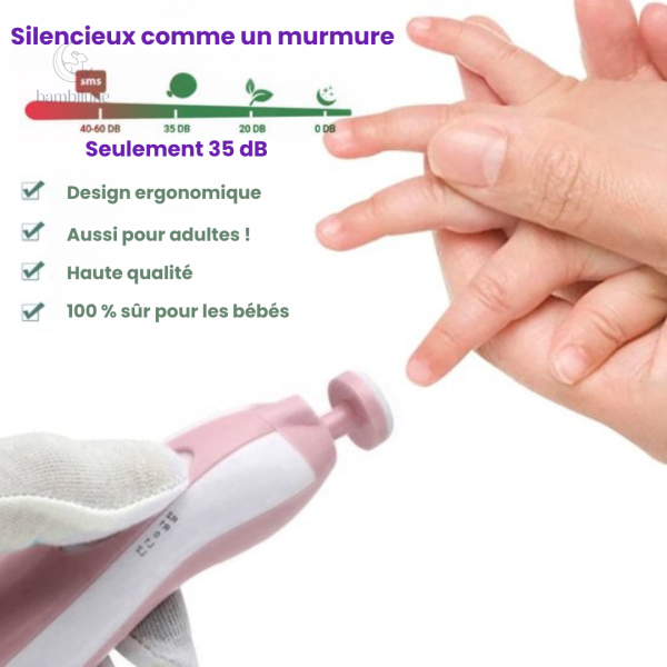 Kit de limes à ongles SafeCare, idéal pour les nourrissons
