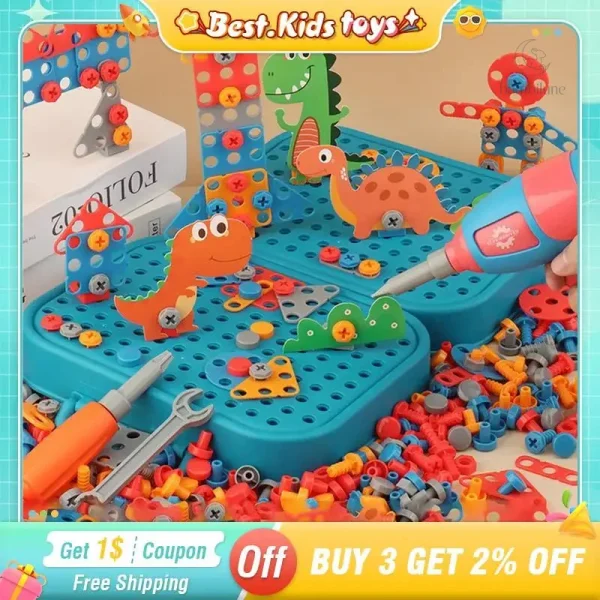 Screw set adapté pour les enfants de 4 à 5 ans