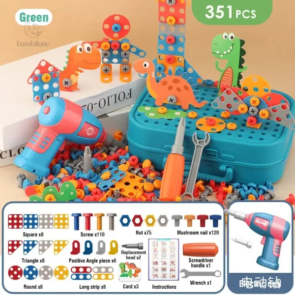 Kit de perçage ludique pour projets de construction enfantins