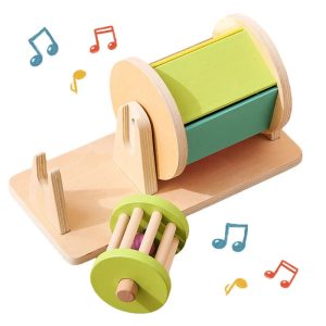 Sensory Drum - Jouet Montessori en bois pour les tout-petits