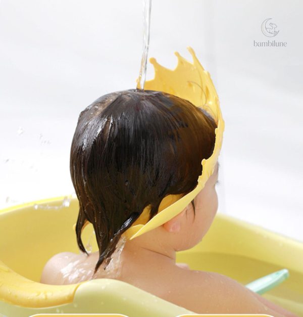Bonnet de bain confortable pour un bain sans pleurs