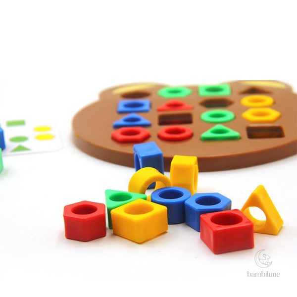 Puzzle éducatif ourson adapté aux enfants de 3 à 4 ans