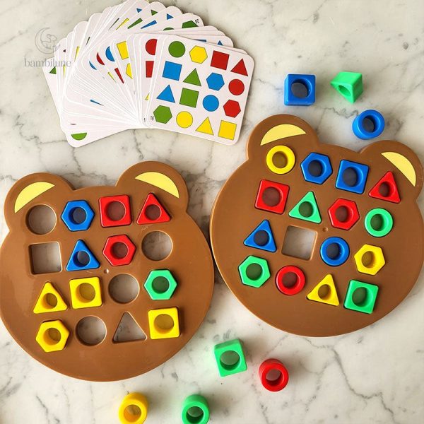Puzzle ourson coloré pour stimuler l'apprentissage précoce